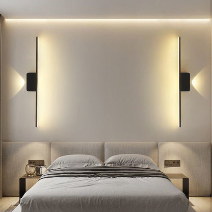 Aluminum Linear Silicone Strip LED Wall Sconce Lamp