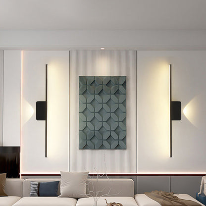 Aluminum Linear Silicone Strip LED Wall Sconce Lamp