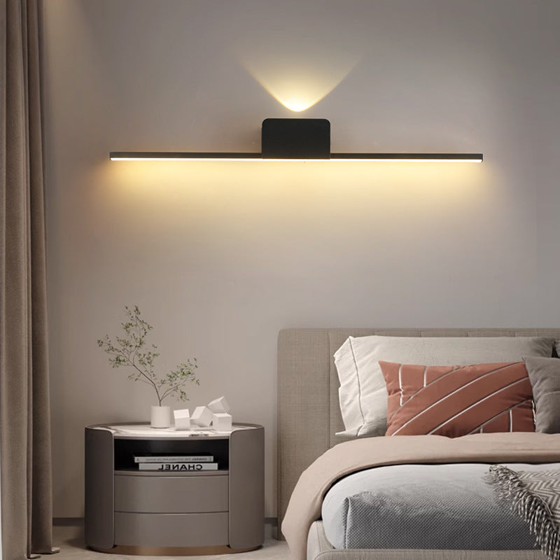Aluminum Linear Silicone Strip LED Wall Sconce Lamp