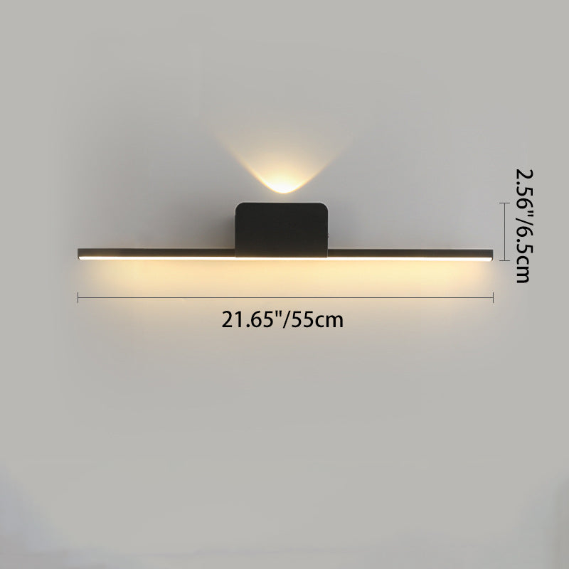 Aluminum Linear Silicone Strip LED Wall Sconce Lamp