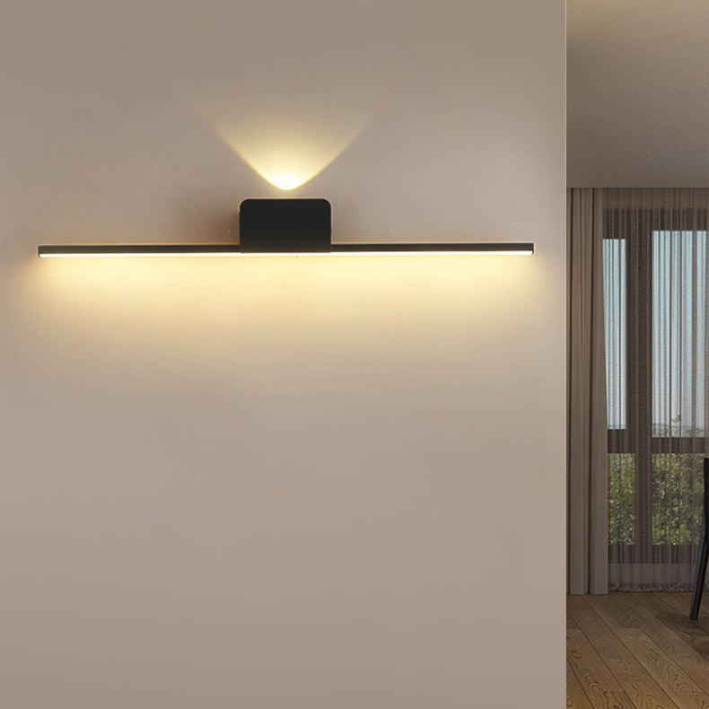 Aluminum Linear Silicone Strip LED Wall Sconce Lamp