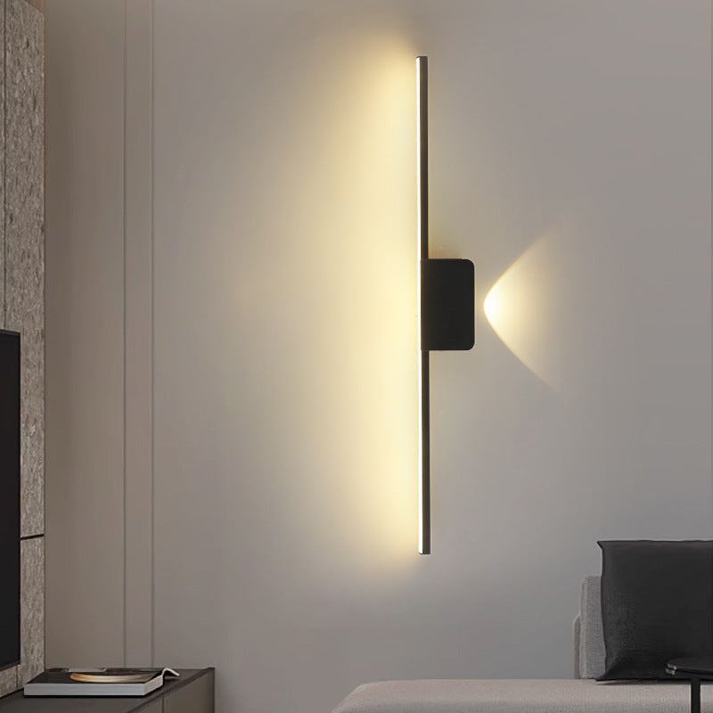 Aluminum Linear Silicone Strip LED Wall Sconce Lamp