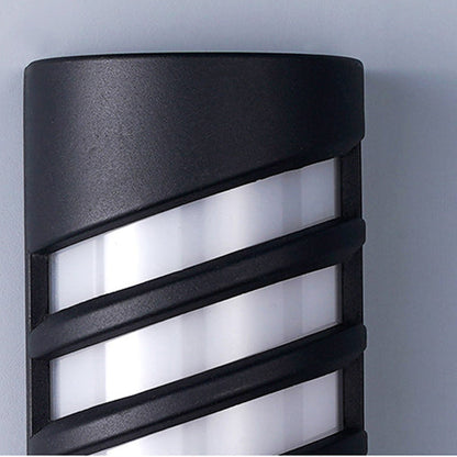 Aluminum Acrylic Semicircle LED Outdoor Wall Sconce Lamp
