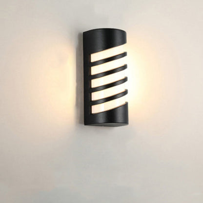 Aluminum Acrylic Semicircle LED Outdoor Wall Sconce Lamp