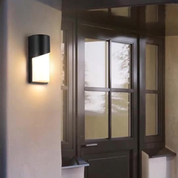 Aluminum Acrylic Semicircle LED Outdoor Wall Sconce Lamp