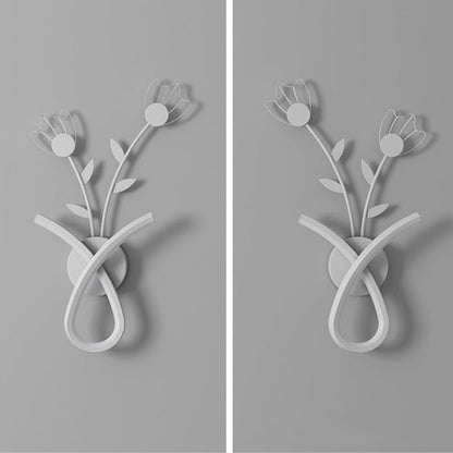 Creative Iron Acrylic Flower Shade LED Wall Sconce Lamp