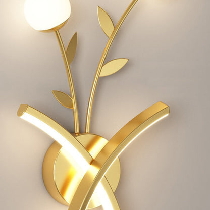 Creative Iron Acrylic Flower Shade LED Wall Sconce Lamp