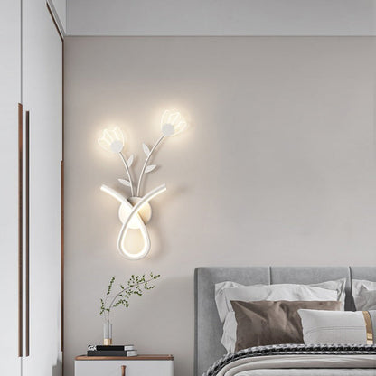 Creative Iron Acrylic Flower Shade LED Wall Sconce Lamp