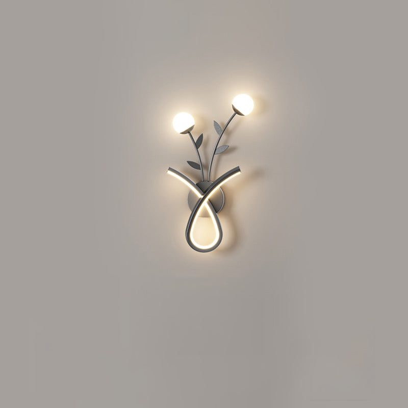 Creative Iron Acrylic Flower Shade LED Wall Sconce Lamp