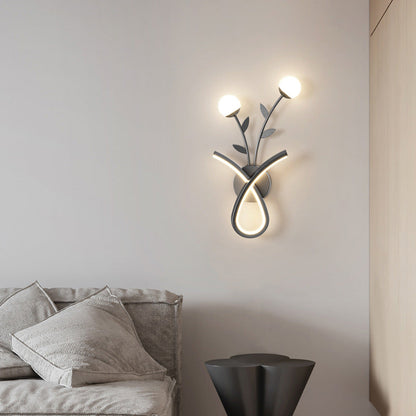 Creative Iron Acrylic Flower Shade LED Wall Sconce Lamp