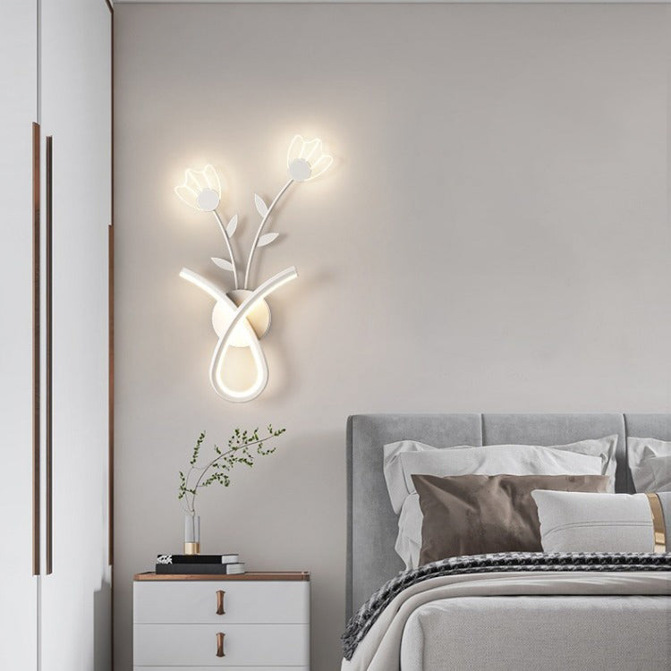 Creative Iron Acrylic Flower Shade LED Wall Sconce Lamp