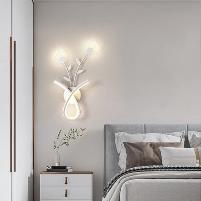 Creative Iron Acrylic Flower Shade LED Wall Sconce Lamp
