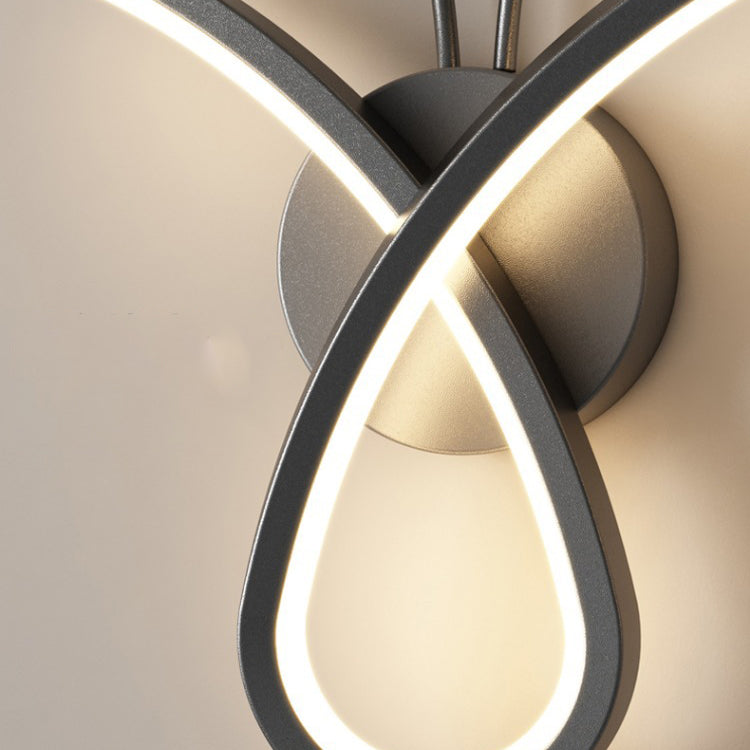 Creative Iron Acrylic Flower Shade LED Wall Sconce Lamp