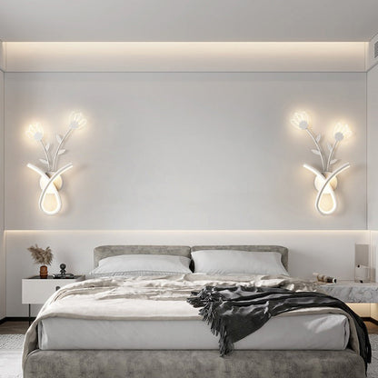 Creative Iron Acrylic Flower Shade LED Wall Sconce Lamp