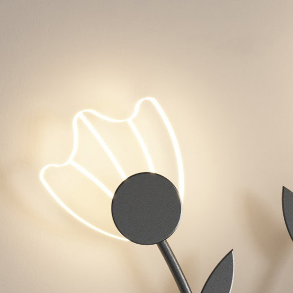 Creative Iron Acrylic Flower Shade LED Wall Sconce Lamp