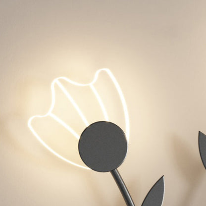 Creative Iron Acrylic Flower Shade LED Wall Sconce Lamp