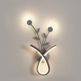 Creative Iron Acrylic Flower Shade LED Wall Sconce Lamp