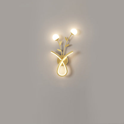Creative Iron Acrylic Flower Shade LED Wall Sconce Lamp