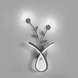 Creative Iron Acrylic Flower Shade LED Wall Sconce Lamp