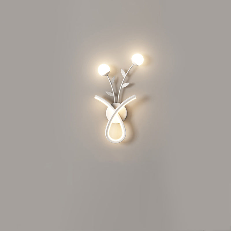 Creative Iron Acrylic Flower Shade LED Wall Sconce Lamp