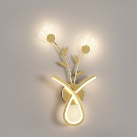 Creative Iron Acrylic Flower Shade LED Wall Sconce Lamp