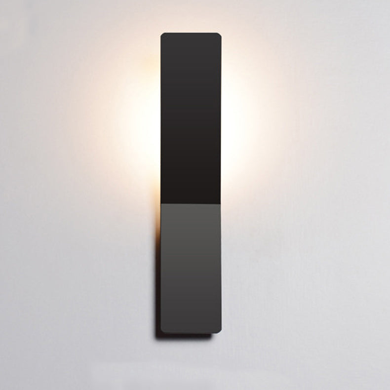 Minimalist Rounded Aluminum Strip LED Wall Sconce Lamp