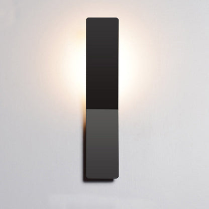 Minimalist Rounded Aluminum Strip LED Wall Sconce Lamp