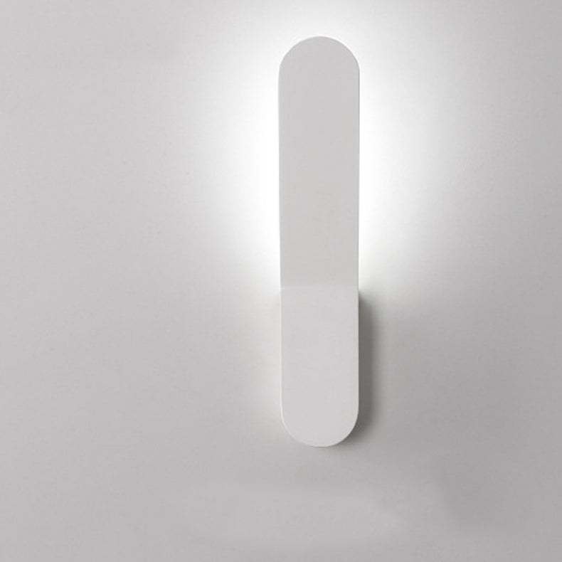Minimalist Rounded Aluminum Strip LED Wall Sconce Lamp