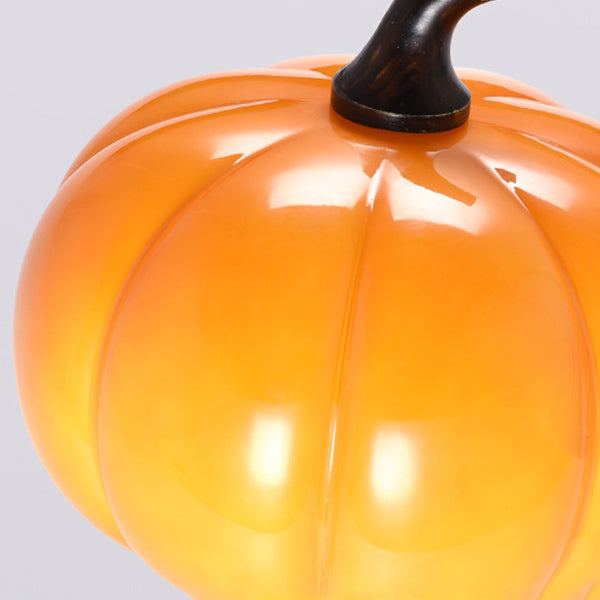 Simulation Pumpkin Glass Iron 1-Light Wall Sconce Lamp