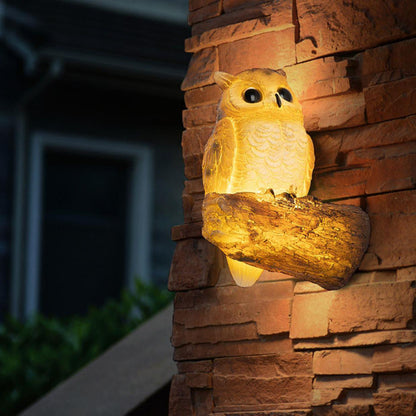Resin Animal Toucan Owl Waterproof LED Wall Sconce Lamp