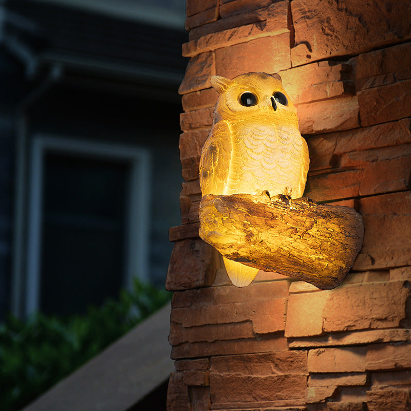 Resin Animal Toucan Owl Waterproof LED Wall Sconce Lamp