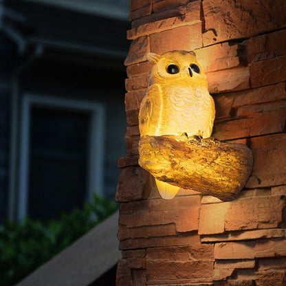 Resin Animal Toucan Owl Waterproof LED Wall Sconce Lamp
