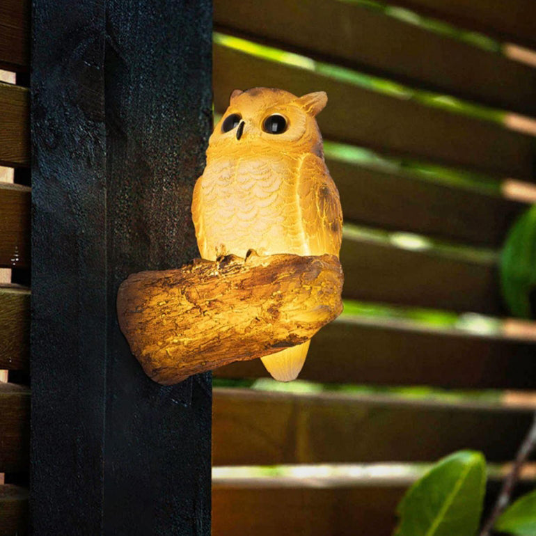 Resin Animal Toucan Owl Waterproof LED Wall Sconce Lamp