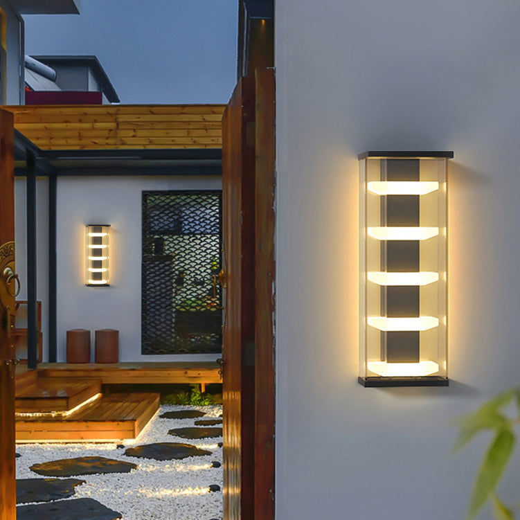 Stainless Rectangular Waterproof LED Wall Sconce Lamp