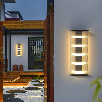 Stainless Rectangular Waterproof LED Wall Sconce Lamp