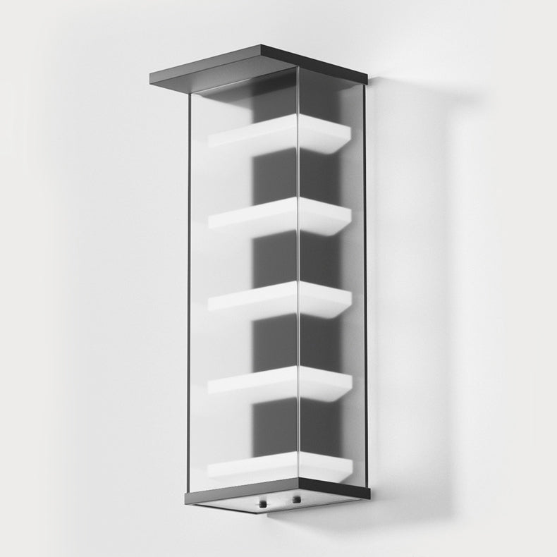 Stainless Rectangular Waterproof LED Wall Sconce Lamp