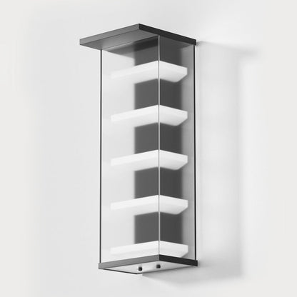 Stainless Rectangular Waterproof LED Wall Sconce Lamp