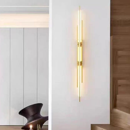 Minimalist Iron Acrylic Long Strip LED Wall Sconce Lamp