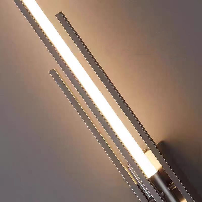 Minimalist Iron Acrylic Long Strip LED Wall Sconce Lamp