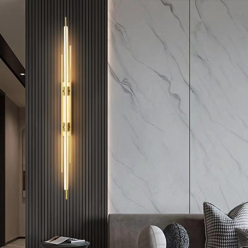 Minimalist Iron Acrylic Long Strip LED Wall Sconce Lamp