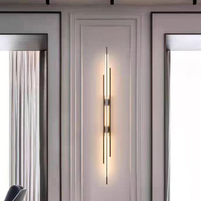 Minimalist Iron Acrylic Long Strip LED Wall Sconce Lamp