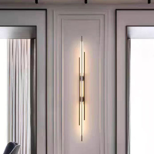 Minimalist Iron Acrylic Long Strip LED Wall Sconce Lamp