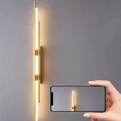 Minimalist Iron Acrylic Long Strip LED Wall Sconce Lamp