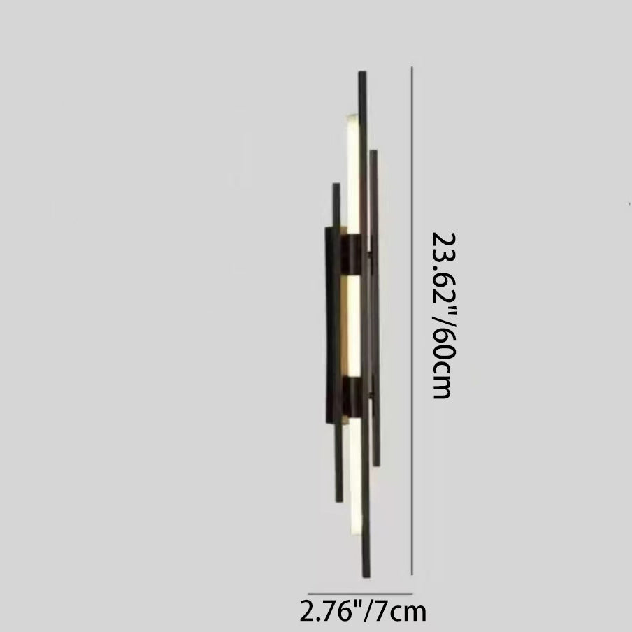 Minimalist Iron Acrylic Long Strip LED Wall Sconce Lamp