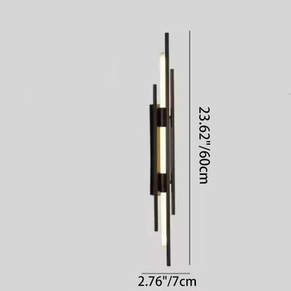 Minimalist Iron Acrylic Long Strip LED Wall Sconce Lamp