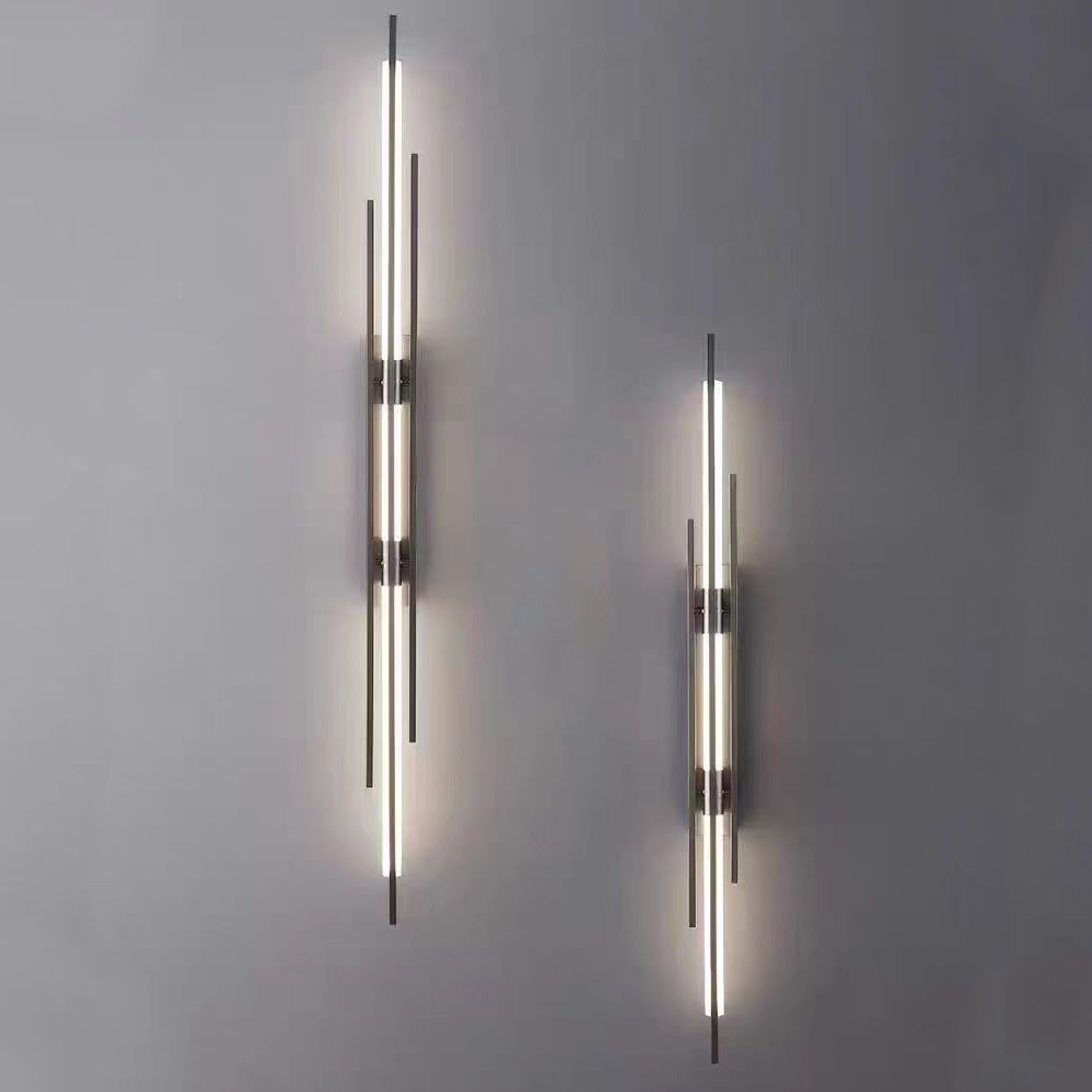 Minimalist Iron Acrylic Long Strip LED Wall Sconce Lamp