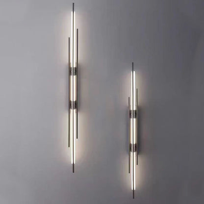 Minimalist Iron Acrylic Long Strip LED Wall Sconce Lamp