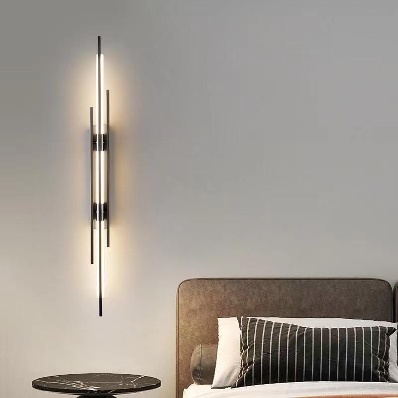 Minimalist Iron Acrylic Long Strip LED Wall Sconce Lamp