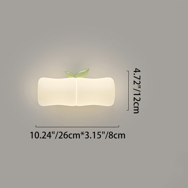 Creative Animal Koala Bamboo PE Shade LED Wall Sconce Lamp