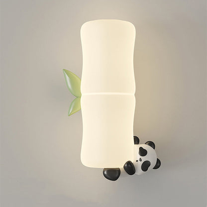 Creative Animal Koala Bamboo PE Shade LED Wall Sconce Lamp